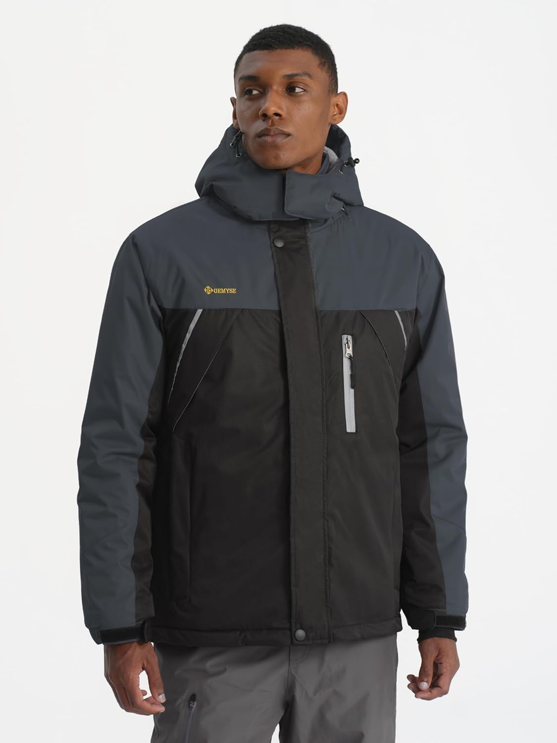 Men'S Mountain Waterproof Ski Snow Jacket Winter Windproof Rain Jacket