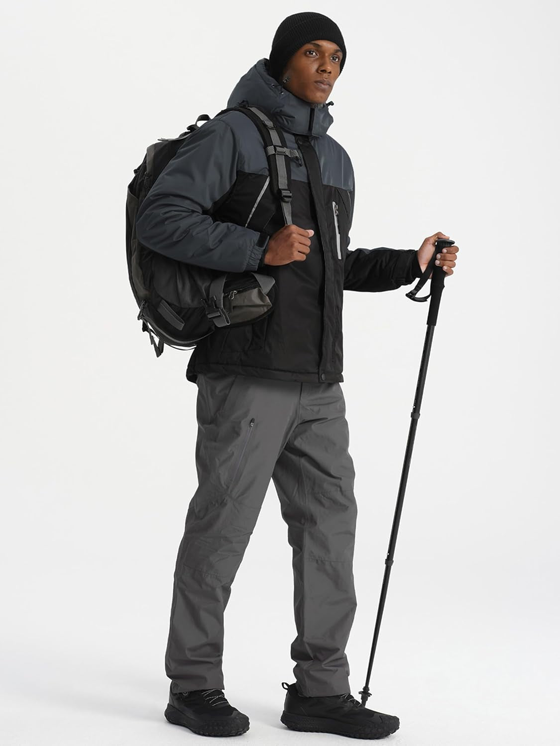 Men'S Mountain Waterproof Ski Snow Jacket Winter Windproof Rain Jacket