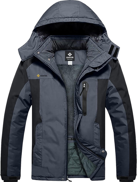 Men'S Mountain Waterproof Ski Snow Jacket Winter Windproof Rain Jacket